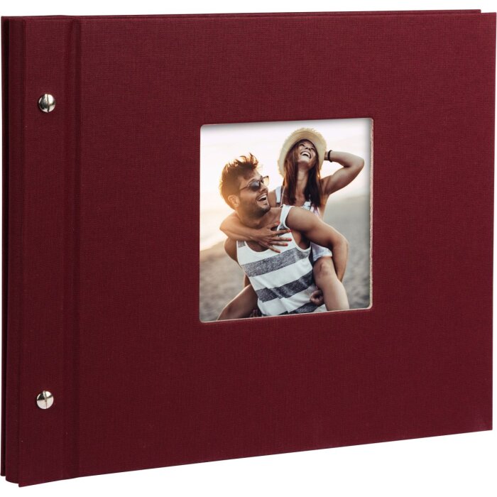 Goldbuch Screw Album Bella Vista bordeaux 30x25 cm 40 białych stron