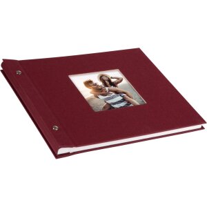 Goldbuch Screw Album Bella Vista bordeaux 30x25 cm 40 białych stron