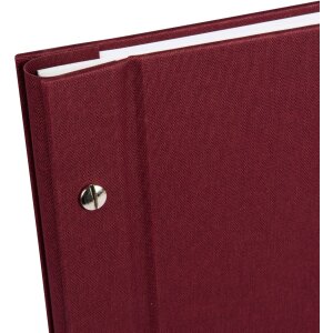 Goldbuch Screw Album Bella Vista bordeaux 30x25 cm 40 białych stron