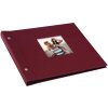 Album śrubowy Bella Vista bordeaux 30x25 cm czarny karton do zdjęć