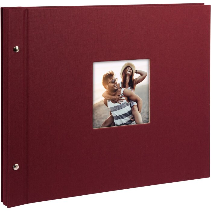 Goldbuch Screw Album Bella Vista bordeaux 39x31 cm 40 białych stron