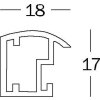 Trendstyle Ramka plastikowa biała 40x60 cm