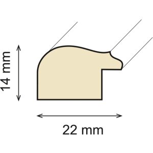 Ceanothe Ramka drewniana Circee 10x15 cm srebrna