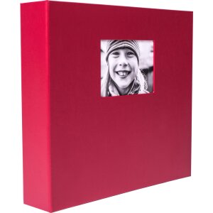 HNFD Maxi Photo Album Lona czerwony 34,5x33 cm 100...