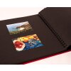 HNFD Maxi Photo Album Lona czerwony 34,5x33 cm 100 czarnych stron