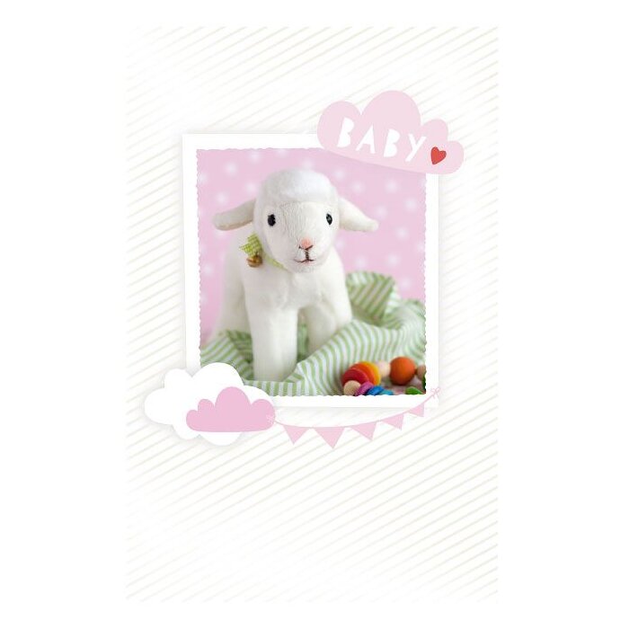 Artebene Card Birth Sheep rosé