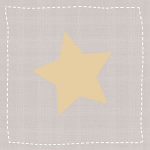 Artebene Serwetki Star duże taupe gold 33x33 cm