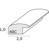 Ramka drewniana S40C Deknudt 20x30 cm czerwona