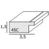 Ramka na zdjęcia S45CF1 biała 50x50 cm