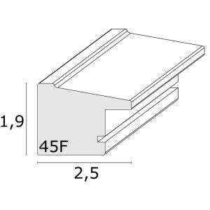 Ramka na zdjęcia srebrna plastikowa 30,0 x45,0 cm S45FD