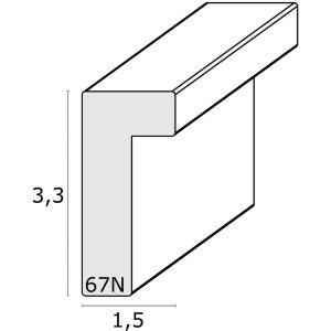 Ramka na zdjęcia z passepartout czarna drewno 20,0 x20,0 cm S67NK