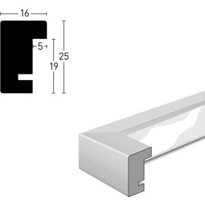 Nielsen Drewniana ramka zatrzaskowa Quadrum 40x50 cm zielona