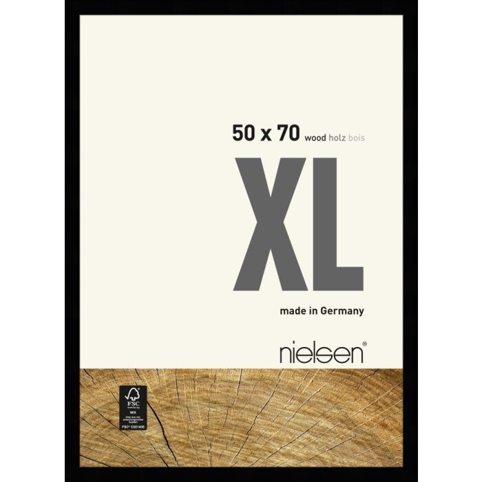 Nielsen Ramka drewniana XL 50x70 cm czarna