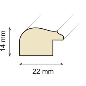 Drewniana ramka Ceanothe Circee 10x15 cm do 60x80 cm