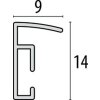 Ramka plastikowa New Easy 13x18 cm złota