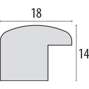 Ramka drewniana Action M19 - 10x15 cm brązowa