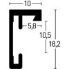 Nielsen Rama aluminiowa C2 13x18 cm struktura złoty mat