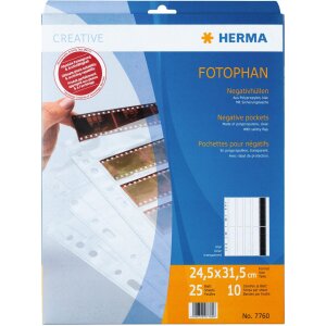 herma polypropylene negative sleeves clear - 10...