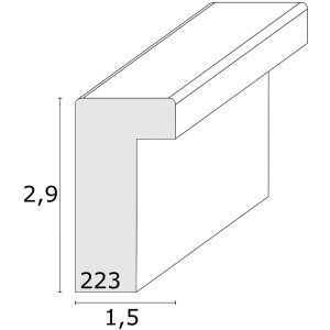 Rama drewniana S223K 50x70 cm czarna