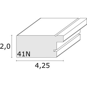 Ramka plastikowa S41N biała-srebrna 10x15 cm