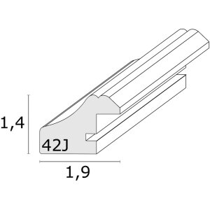 Ramka plastikowa S42JD 9x13 cm srebrna