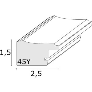 Ramka drewniana S45YF 10x15 cm jasnoszara