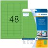 HERMA Etykiety a4 zielone 45,7x21,2 mm papier mat 960 szt