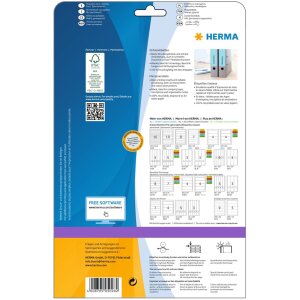 Etykiety do folderów a4 niebieskie 192x61 mm papier matowy kryjacy 80 szt.