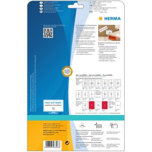 Etykieta wysylkowa-ostrzezenie a4 biala 50x142 mm papier mat 200 szt.