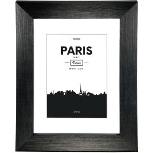 Plastikowa ramka Paris, czarna, 10 x 15 cm