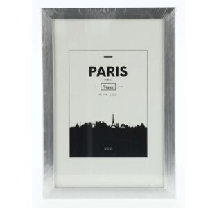 Plastikowa ramka Paris, srebrna, 13 x 18 cm