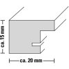 Ramka plastikowa Hama Paris 20x30 cm stalowa