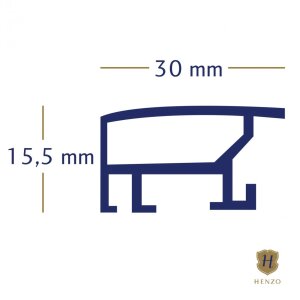 Rama aluminiowa Lucerna 60x80 cm srebrna