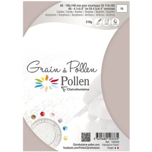 Pakiet 5 kart Grain de Pollen 105x148 amfore