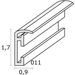 Ramka plastikowa S011 10x15 cm złota