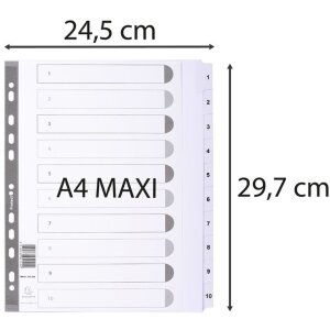 Indeks DIN A4 z 10 zakładkami