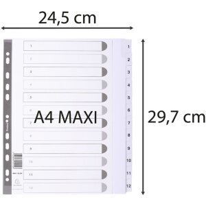 Rejestr din a4 z 12 zakladkami