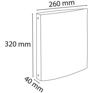 Segregator ringowy A4 4 ringi 30mm Iderama jasnoniebieski