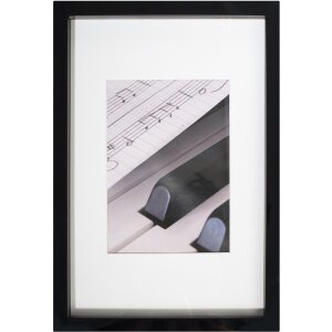 Ramka na zdjęcia drewniana PIANO czarna 20x30 cm efekt 3D