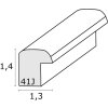 Ramka drewniana S41J Deknudt 30x45 cm czerwona