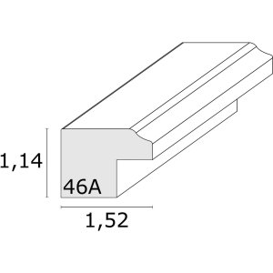 Ramka plastikowa S46A czarna ze złotem 10x15 cm