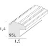 Ramka na zdjęcia ornamentowe S95L 15x15 cm złota