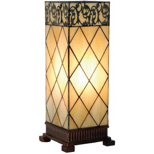 Lampa stołowa TIFFANY TIFFANY - 18x45 cm naturalna