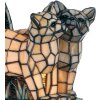 Lampa stolowa Tiffany kat. 27x18x35 cm brazowa