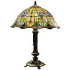 Lampa stołowa Tiffany Ø 40x53 cm w kolorze zielonym