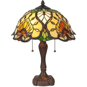 Lampa stołowa Tiffany Ø 40x50 cm kolor zielony