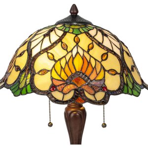 Lampa stołowa Tiffany Ø 40x50 cm kolor zielony