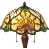 Lampa stołowa Tiffany Ø 40x50 cm kolor zielony