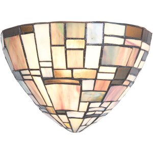 Lampa ścienna TIFFANY kolorowa - 5LL-5844 Clayre Eef