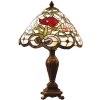 Lampa stołowa Tiffany Ø 32x47 cm w kolorze czerwonym